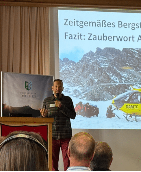 Foto: Keynote von Gerhard Mössmer, ÖAV