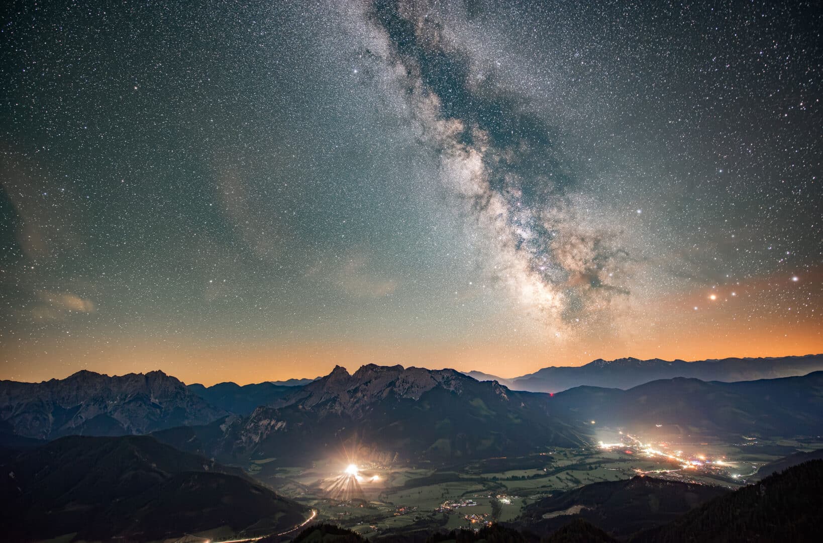 Admont bei Nacht