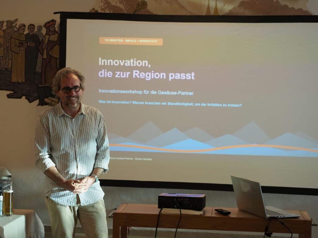 Roman Schmidt - Innovationsworkshop, © Herbert Wölger