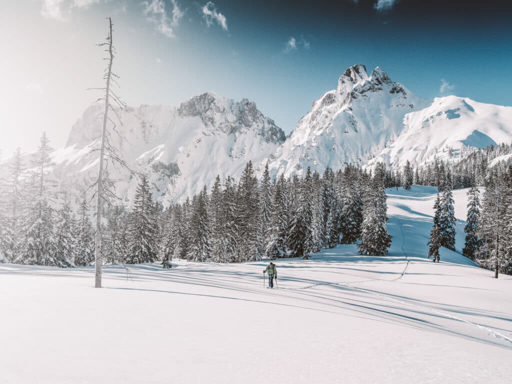 auf einsamer Skitour